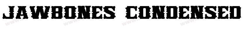 Jawbones Condensed W字体转换